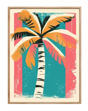 Retro Palm Poster