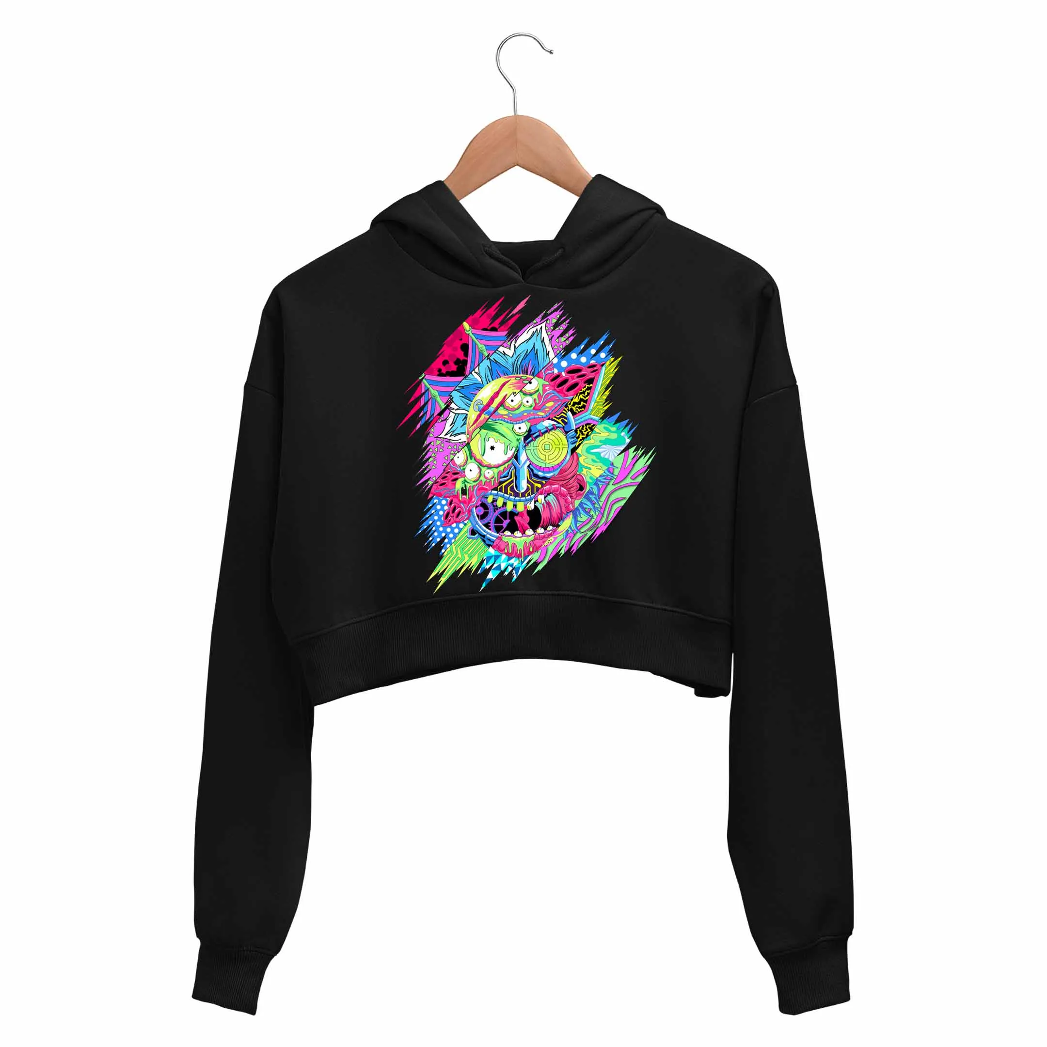 Rick and Morty Crop Hoodie - Fan Art