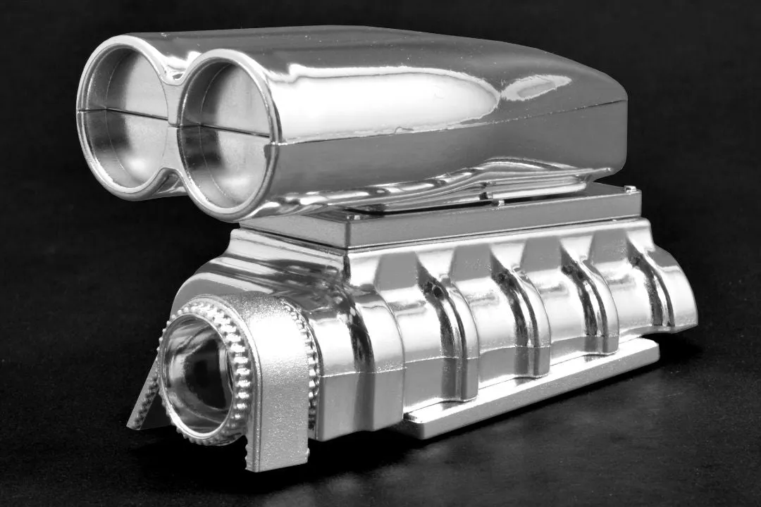 RPM Shotgun Style Mock Intake and Blower Set (Chrome)