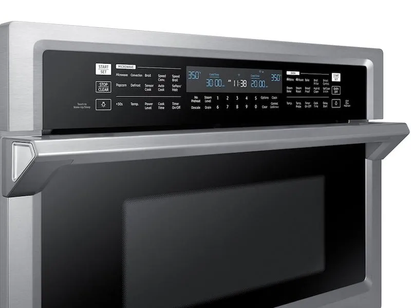 Samsung NQ70M6650DS 30" Smart Microwave Combination Wall Oven with Steam Cook in Stainless Steel