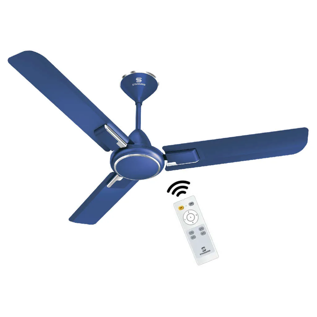 Standard Frorer BLDC Ceiling Fan 1200mm Matt Blue Chrome FSCRR5SMBI48