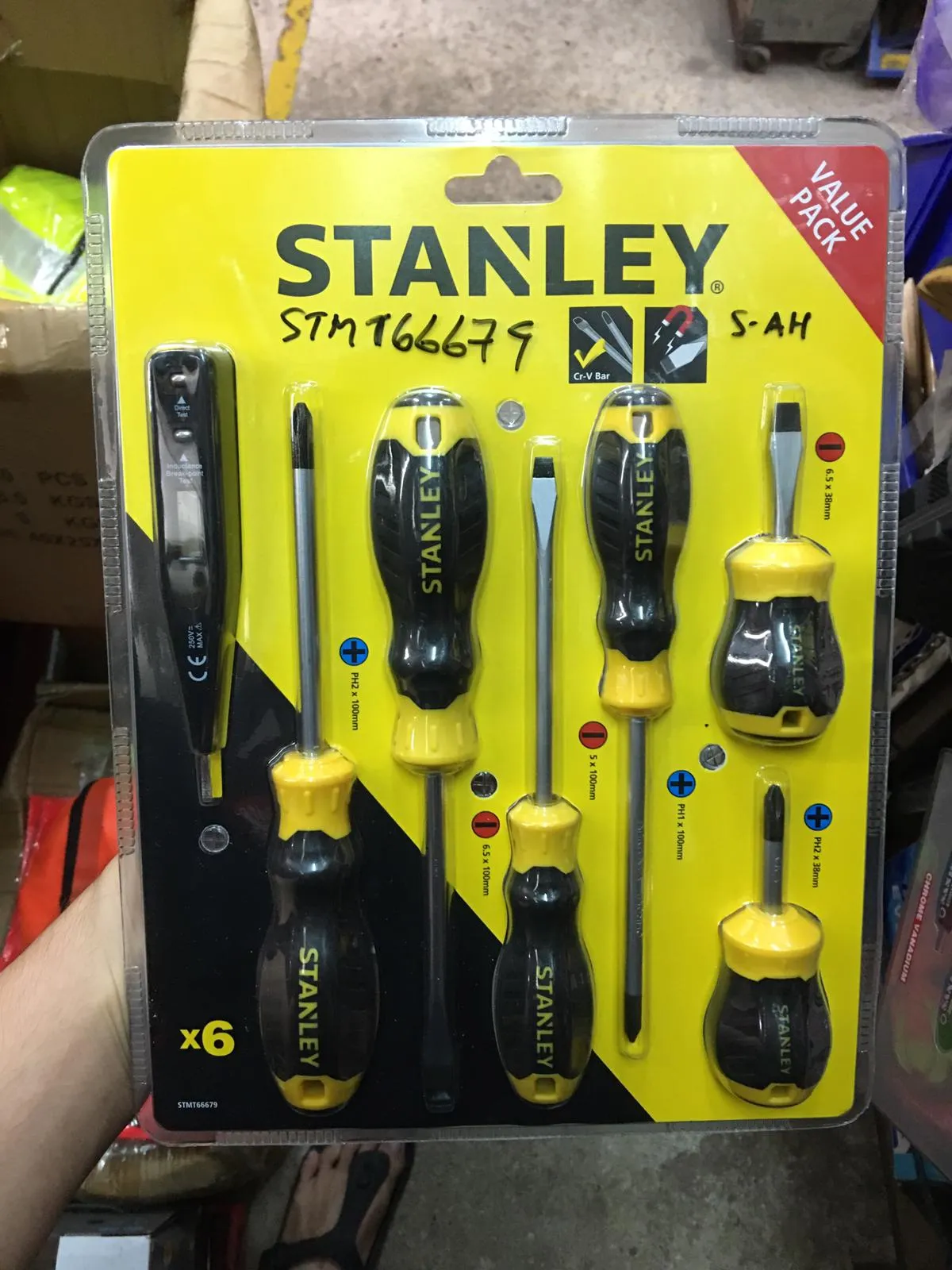 STANLEY Cushion Grip Screwdriver Set 6pc (Value Pack) #STMT66679 | Model : STY66679