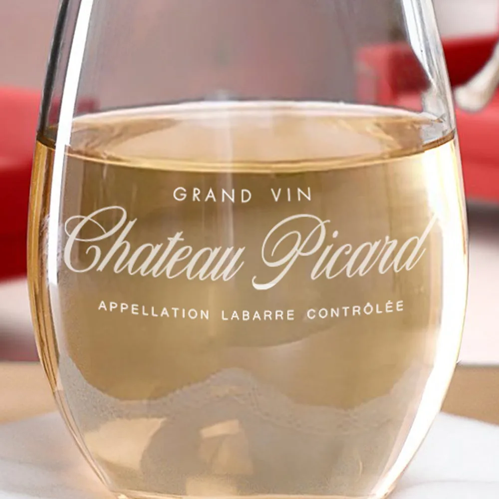 Star Trek: Picard Chateau Picard Stemless Wine Glass