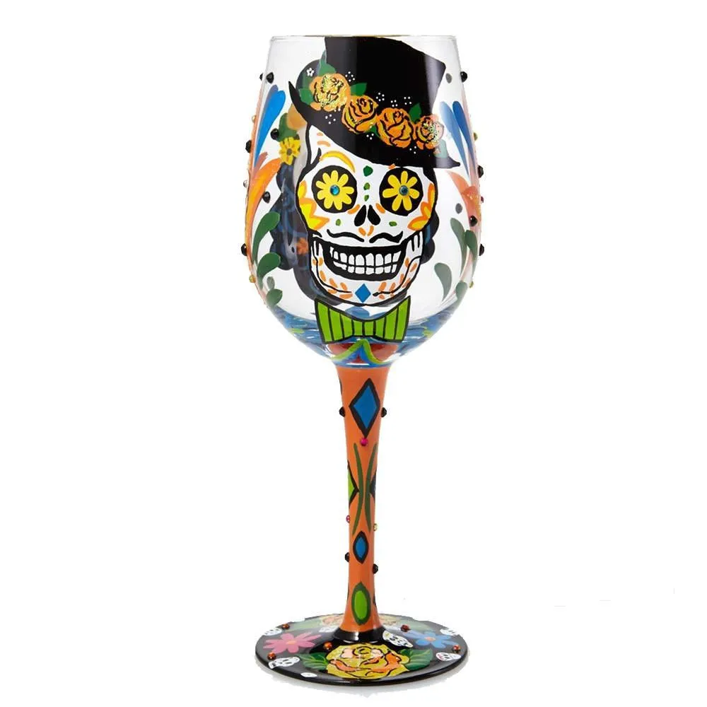 Sugar Skulls Wine Glass by Lolita®