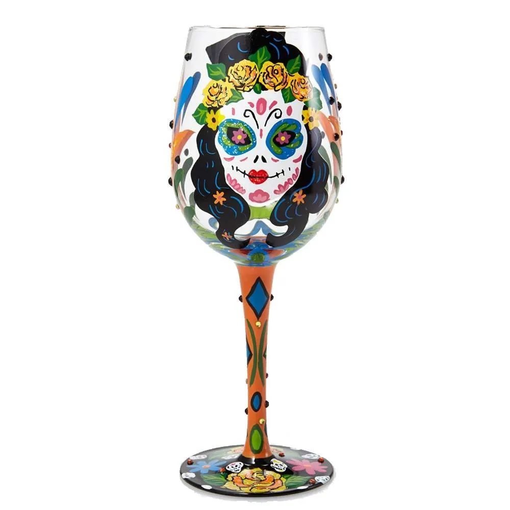 Sugar Skulls Wine Glass by Lolita®