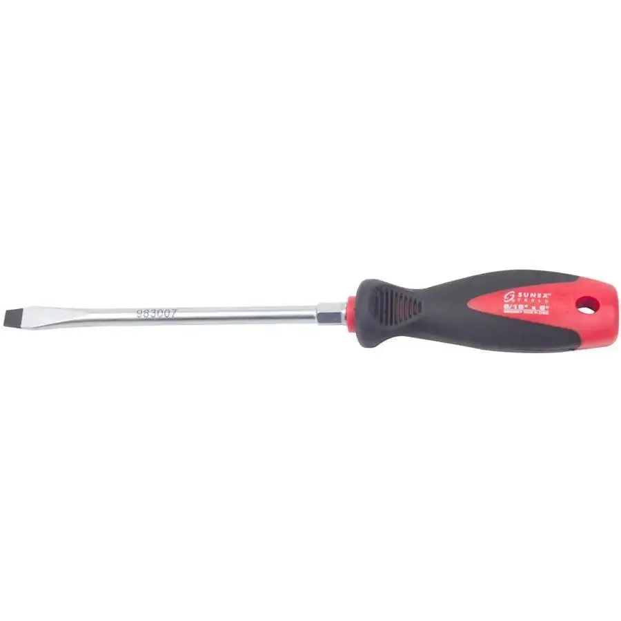 Sunex 5/16 in x 6 in Slotted Screwdriver w/Comfort Grip