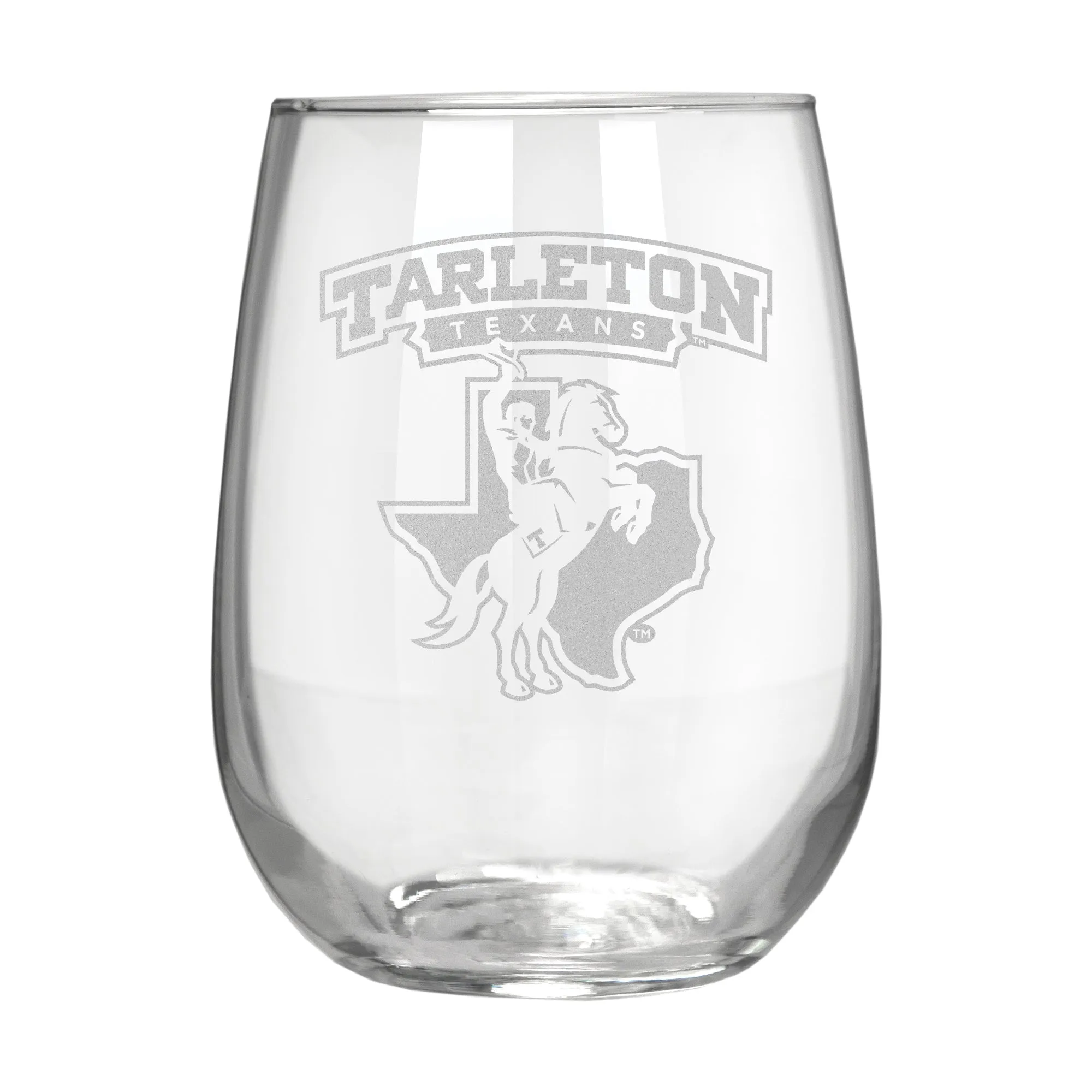 Tarleton State Texans 17 oz. Stemless Wine Glass