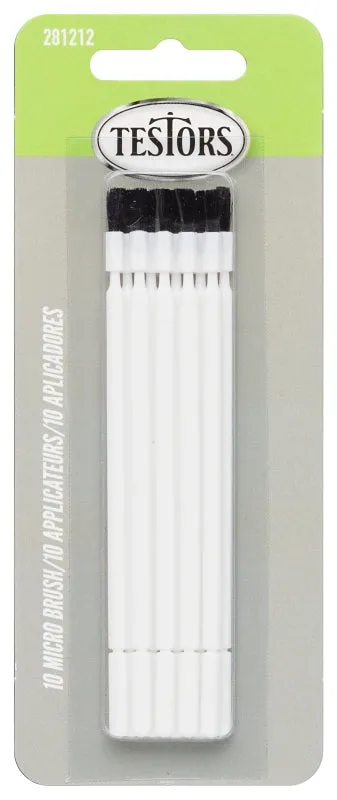 Testors 281212 Economy Brush, 0.27 in L Bristle, 4 in L :CD 10: QUANTITY: 1