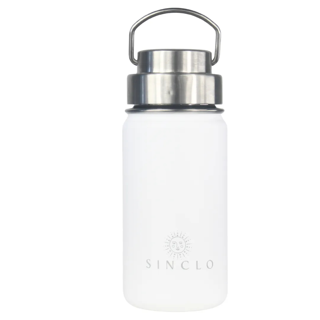 The Babi 400ml Water Bottle (White)