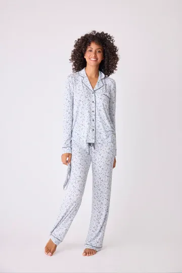 The Wild Dreams Modal Floral Leopard PJ Set