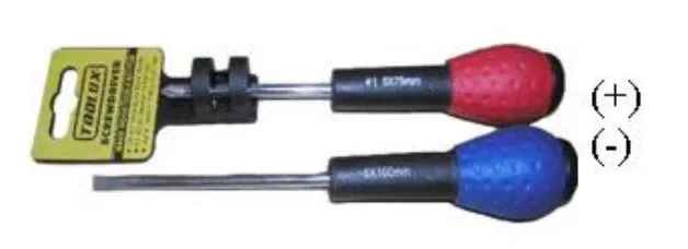 Toolux Comfort Grip Screwdriver - Slotted 6.3mm x 125mm