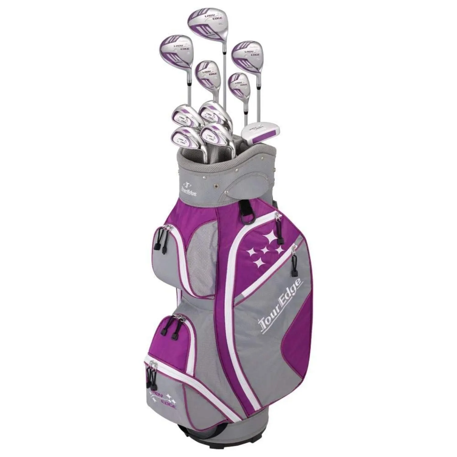 Tour Edge 2020 Lady Edge Full Set Violet Grey White Petite