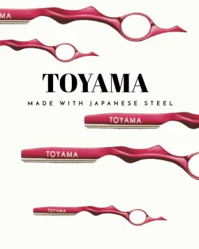 Toyama Professional Razor Aluminium With Japanese Steel Blades  - RED-  Feather Styling Razor