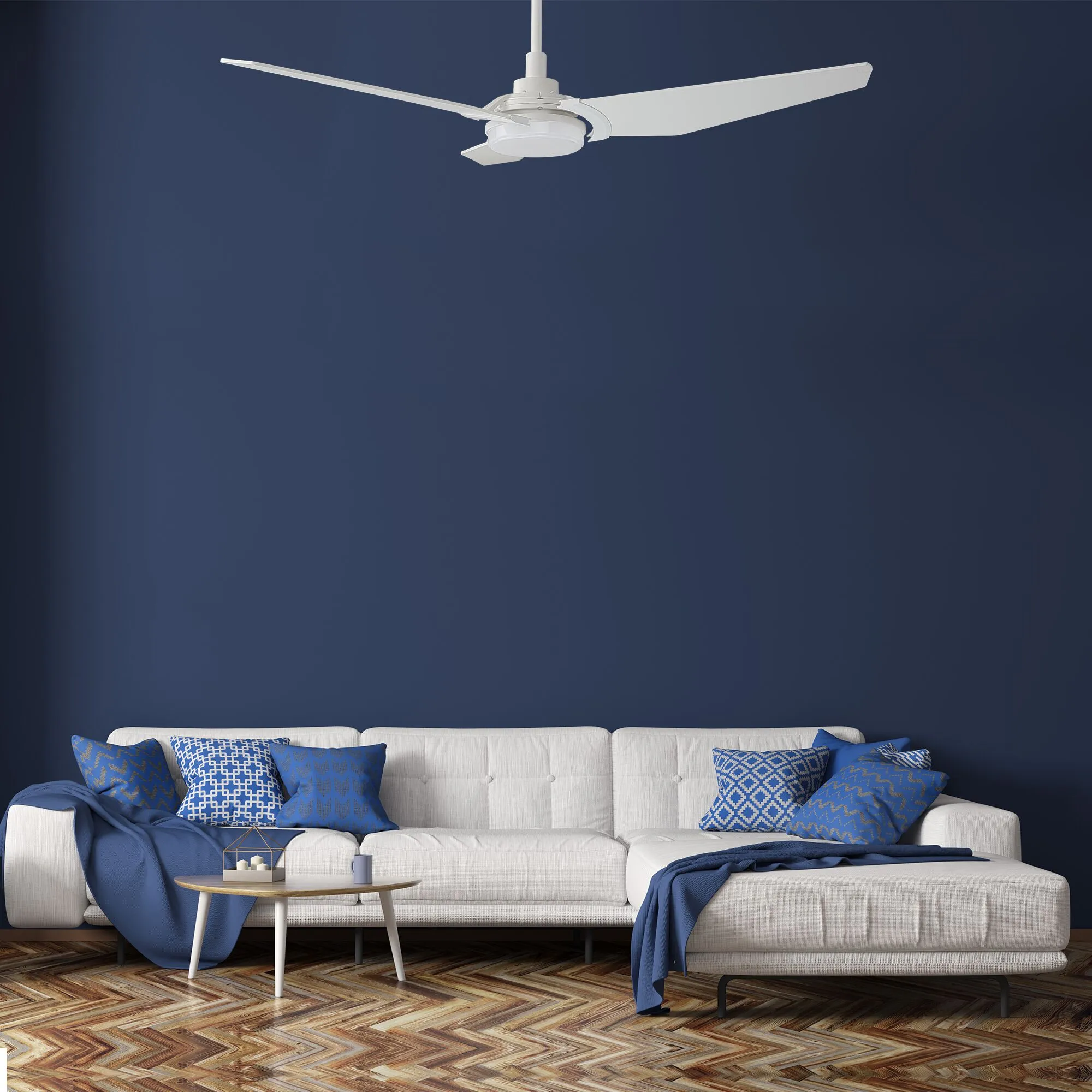 Trailblazer Outdoor Smart Ceiling Fan with LED Light and Remote 52 inch