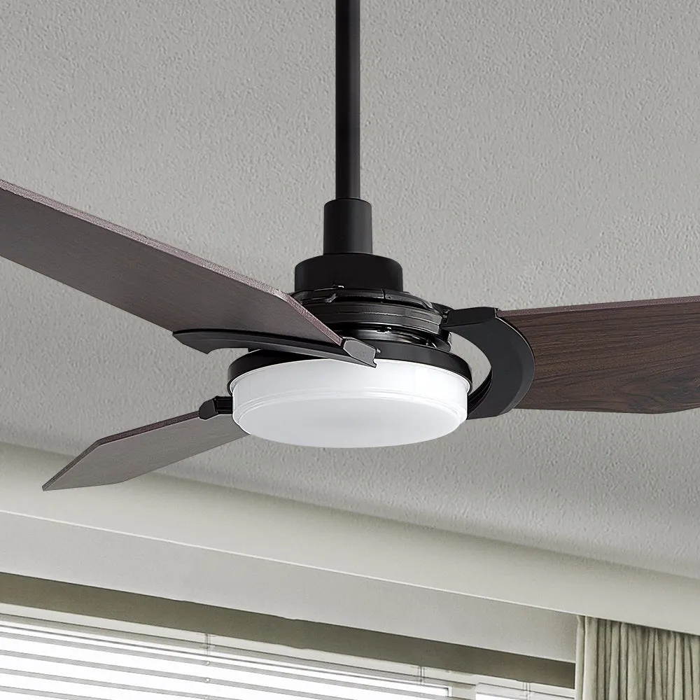 Trailblazer Outdoor Smart Ceiling Fan with LED Light and Remote 52 inch