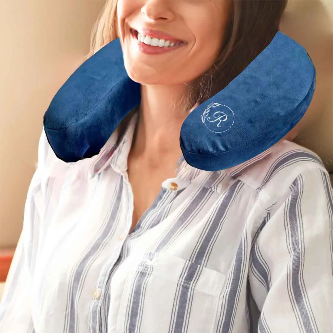 Travel Pillow for Flights with Initial Neck Rest Support Pillow with Memory Foam