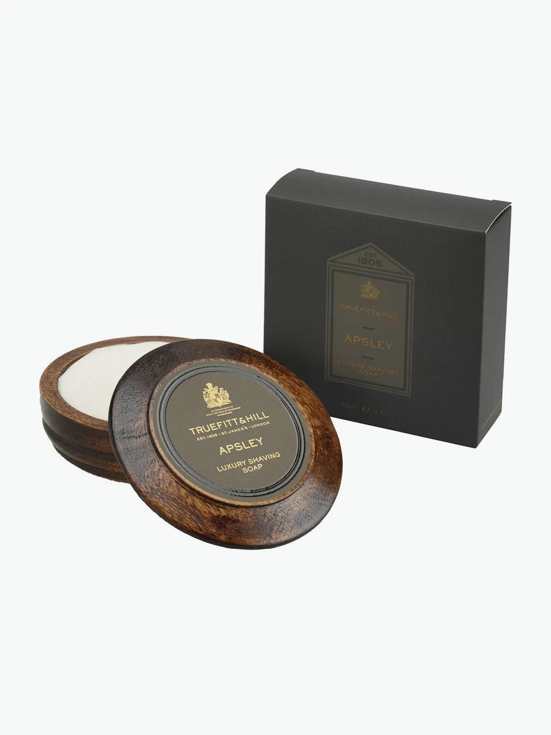 Truefitt And Hill Apsley Shaving Soap In Wooden Bowl