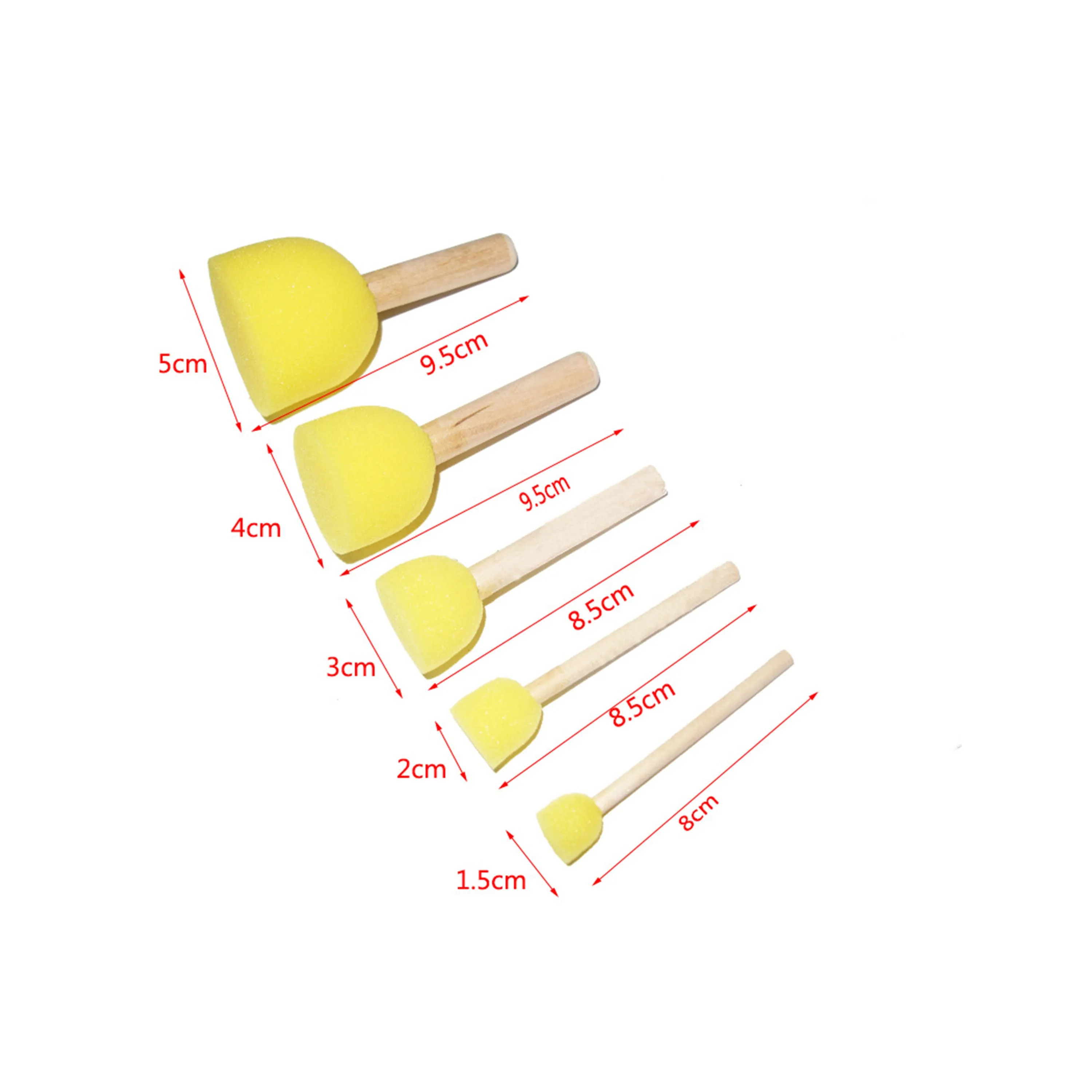 Universal Crafts Foam Stencil Brushes - 5 Pack