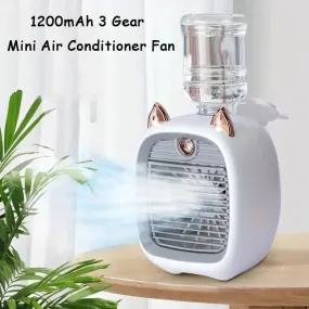 USB Charging Mini Air Conditioning Electric Desktop Spray Fan