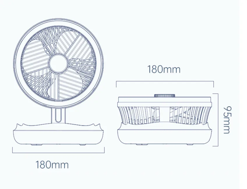 USB Foldable Table/Wall/Ceiling Fan