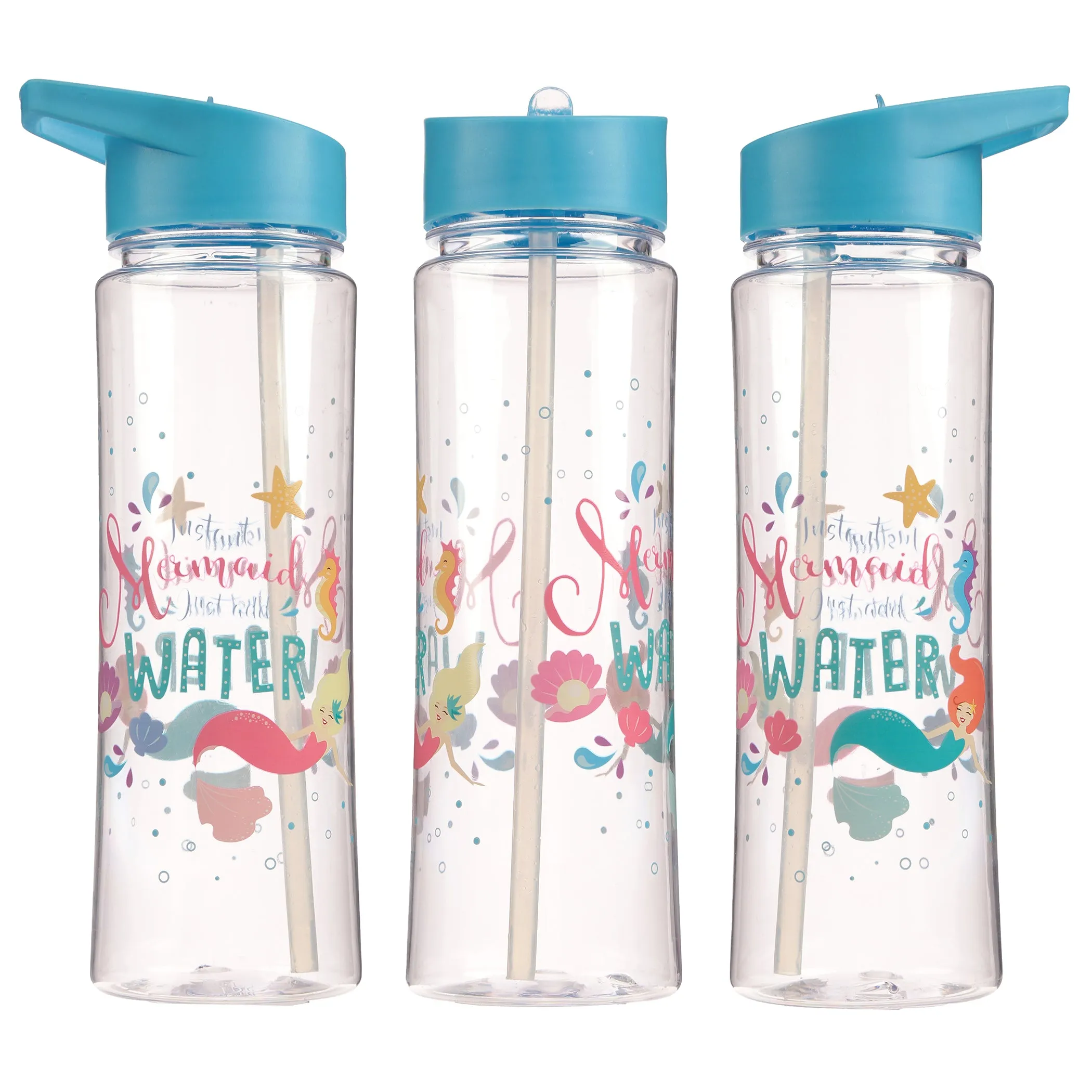 Water Bottle 500Ml - Enchanted Seas Mermaid Slogan