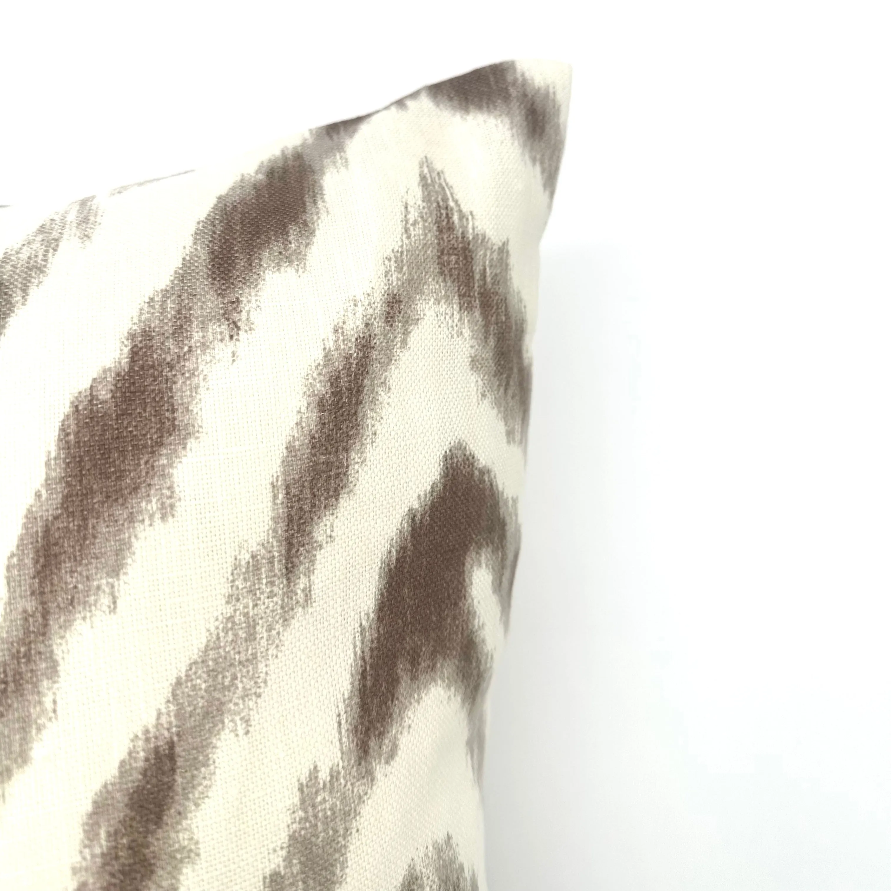 Zebra Safari 100% Linen Throw Pillow Cover 20x20