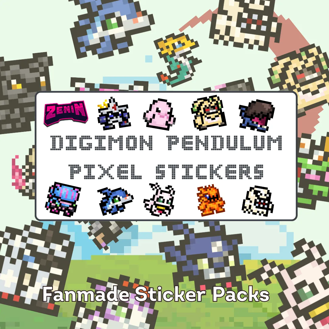 ZeninTCG - Fan-made- Mini Pixel Sticker Pack (Pendulum Series) [INSTOCK]